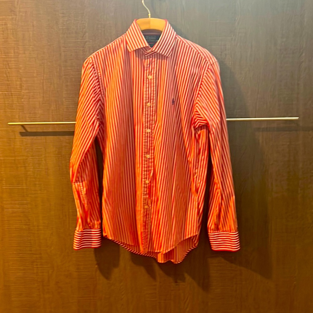 Polo- long sleeve button up.